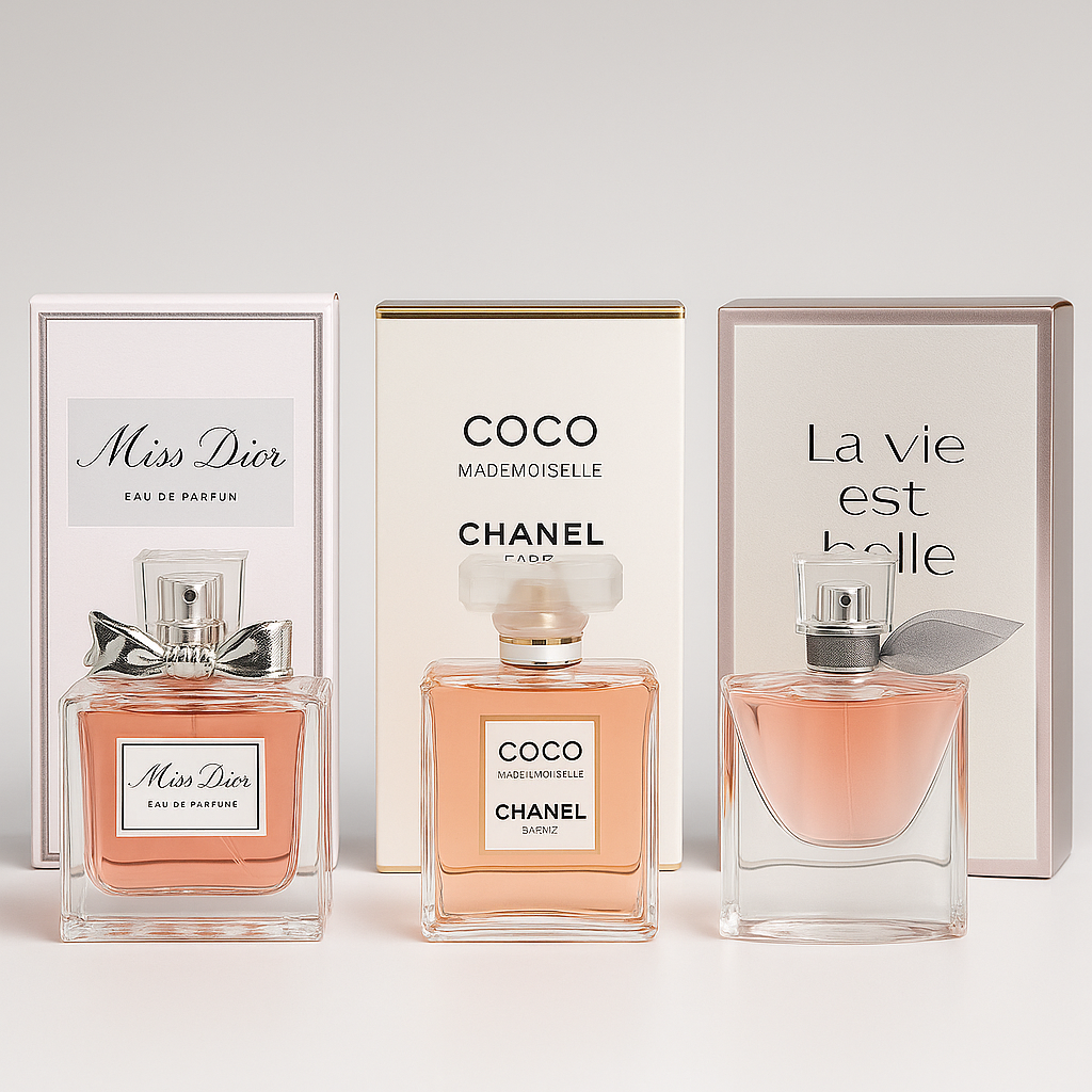 Combo Encanto | La Vie Est Belle | Coco Mademoiselle de Chanel | Miss Dior | 100 ML