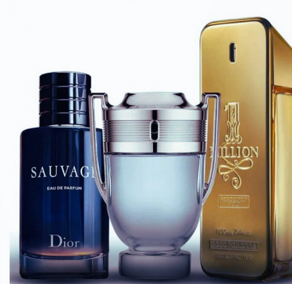 Kit 3 Perfumes Importados Invictus | Sauvage Dior | One million