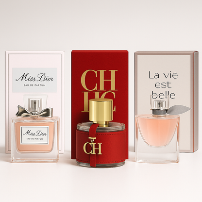 Combo Encanto II | La Vie Est Belle  | Carolina Herrera CH | Miss Dior | 100 ML