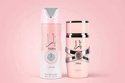 Yara Candy De Lataffa 100ML + Splash Yara Candy 250ML + Yara de Lattafa 100ML + Lattafa Body Spray Yara 200 ML