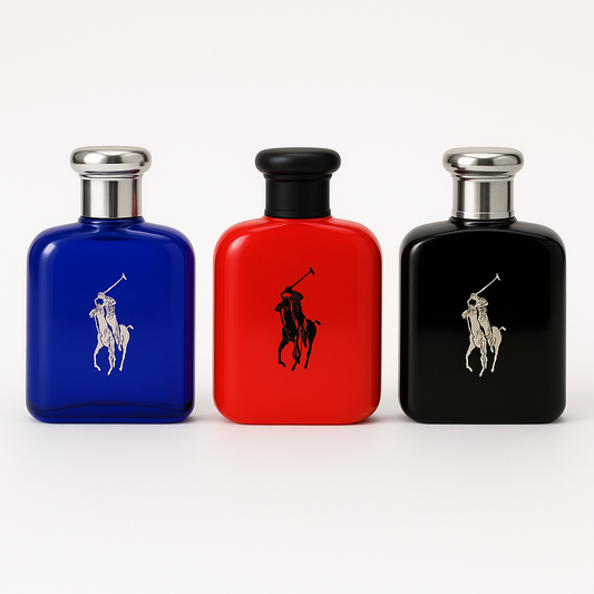 Combo Polo Tricolor | 🔵 Polo Blue | 🔴 Polo Red | ⚫ Polo Black