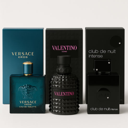 Versace Eros  100ml | Valentino Uomo Born in Roma 100ml | Club de Nuit Intense Man 100ml
