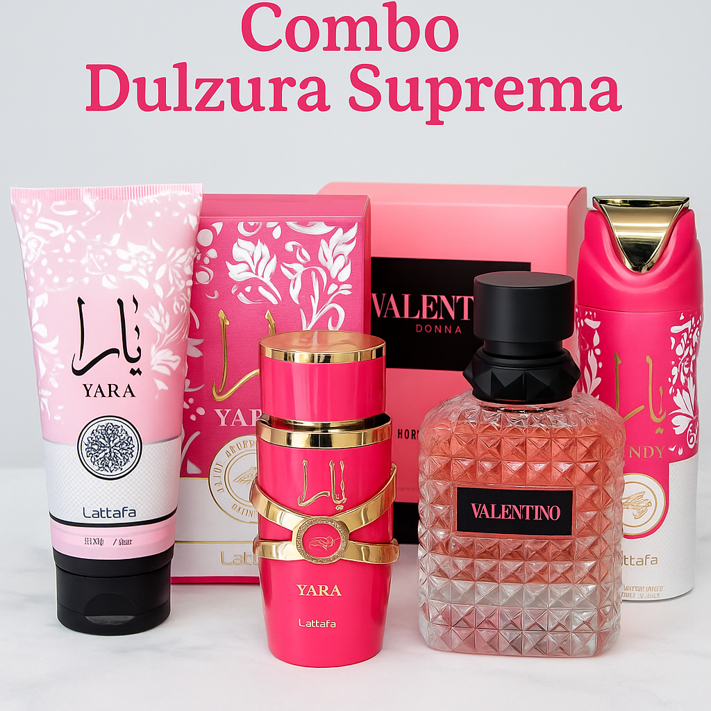 COMBO DULZURA SUPREMA: YaraCandy|Valentino donna|Aerosol+ Obsequios