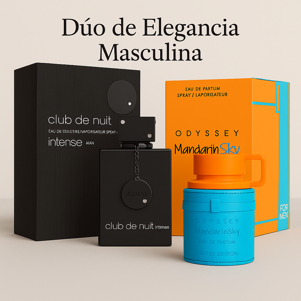 Dúo de Elegancia Masculina | Armaf Club de Nuit Intense Man 100ML | Armaf Odyssey Mandarin Sky 100ML